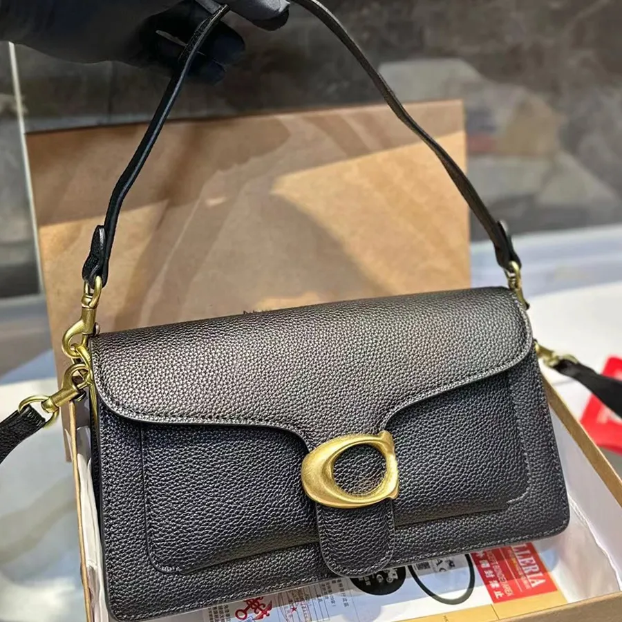 Designer Bag tabby bag Luxury Tote Girls Fashion bag Womens Shoulder Bags Top Quality Solid Color Bag with Chain Fashion Bag Real Pickup Buckle Macaron small bag