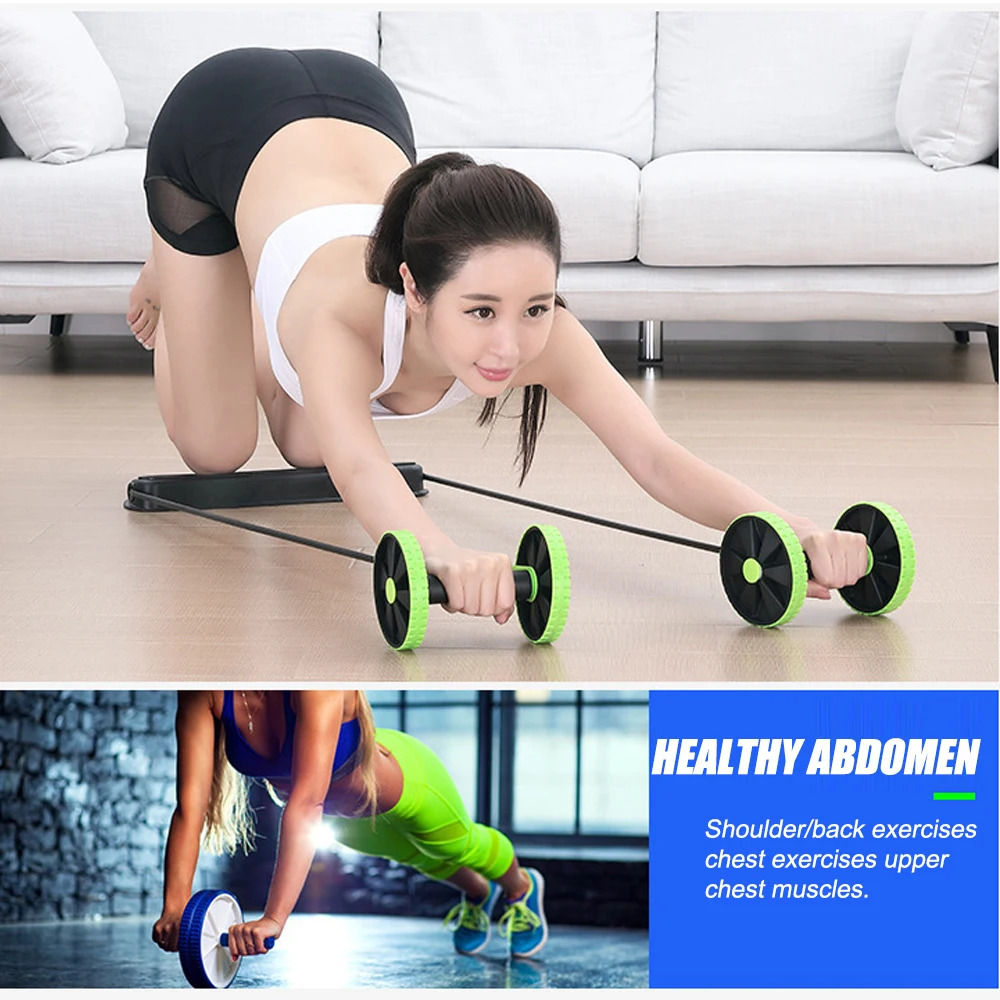 Ab Rollers Roller Wheel Exercise Equipment Abdominal Trainer Waist Slimming Workout Fitness Resistance Band Wheeler Home Gym Workouts 231104