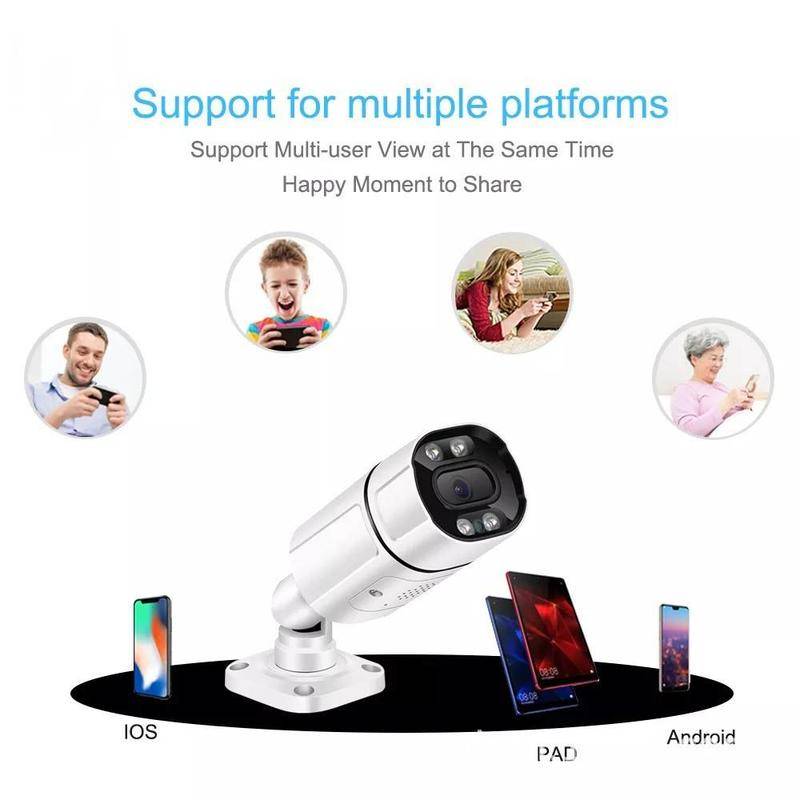 5MP 3MP 2MP 12V 48V POE IP Camera Outdoor AI Human Detect Audio HD Security CCTV Camera P2P Infrared Waterproof