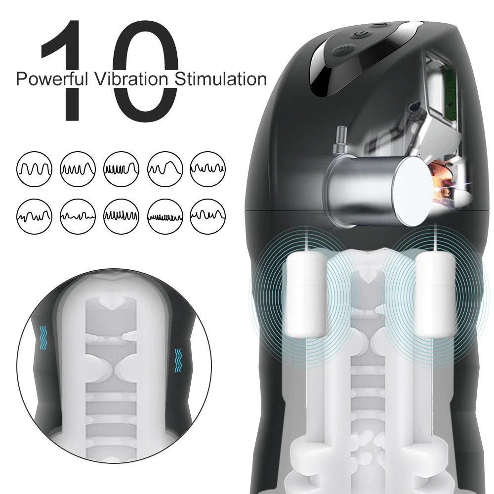 Masturbators Automatic Sucking Male Mastubator Masturbation Cup Sex Toys Adult Goods for Men Blowjob Vibration Equipment Machine 231204