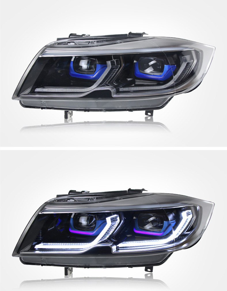 Auto Parts For BMW 3 Series E90 Headlights Assembly E91 2005-2012 LED Daytime Running Light Flow Turn Signal Light