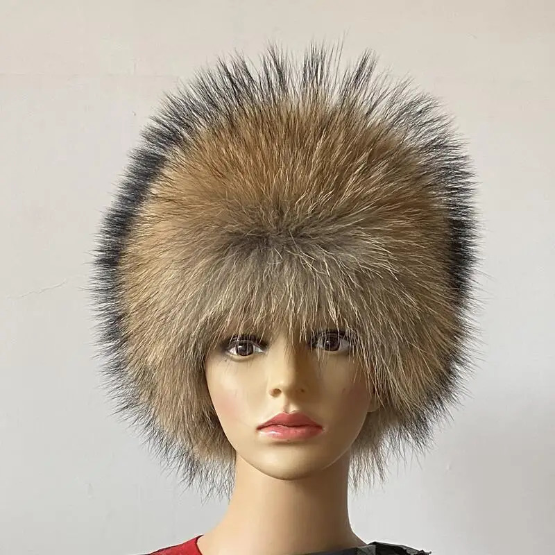 Headbands BEIZIRU real fox fur headband women winter fashion headwear hair band accessori for hair for girl hair accessori 231204bj