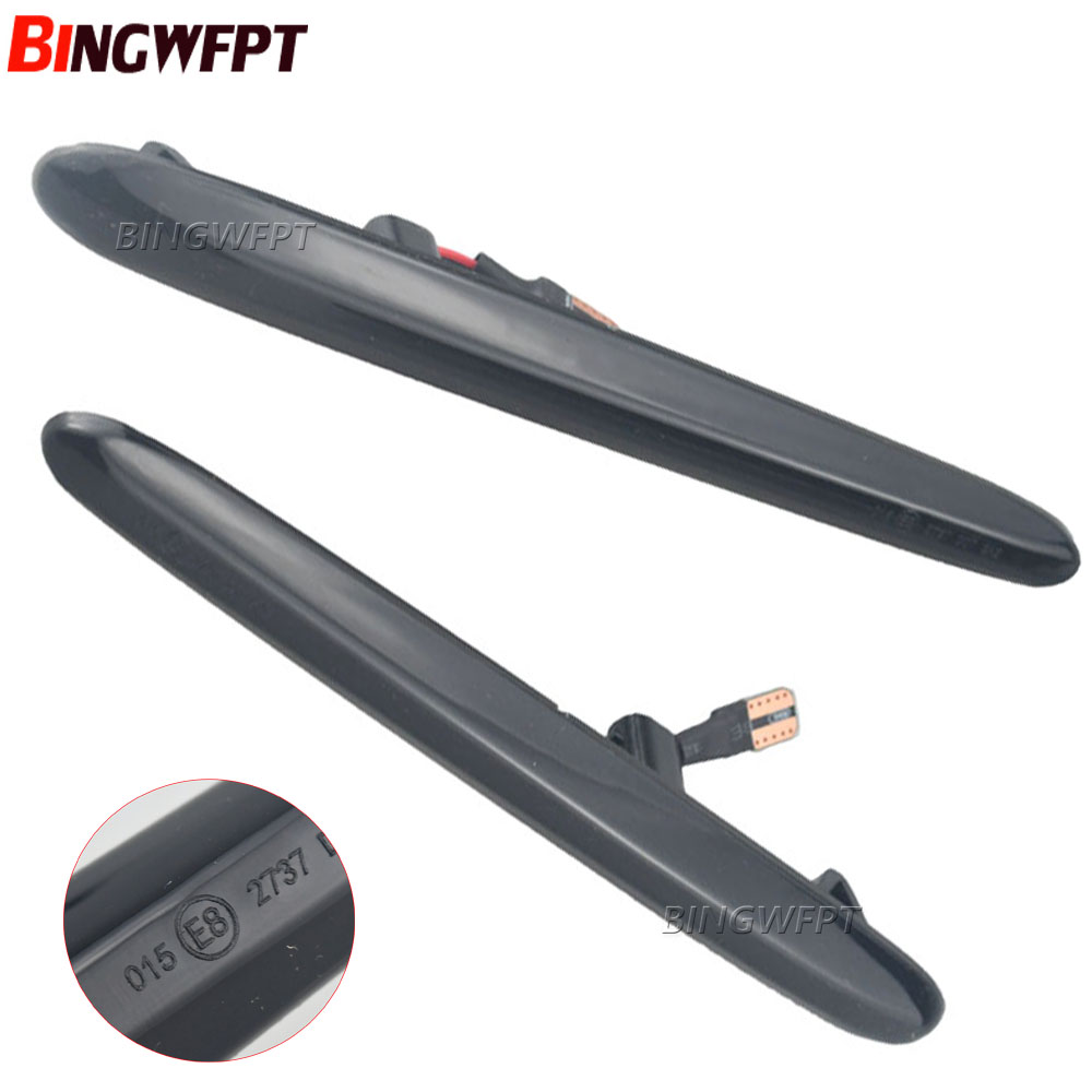 Smoked LED Side Marker Blinker Turn Signal Light Lamp For Alfa Romeo Giulietta 940 Juliet Sprint Veloce 2010-2021 Error Free