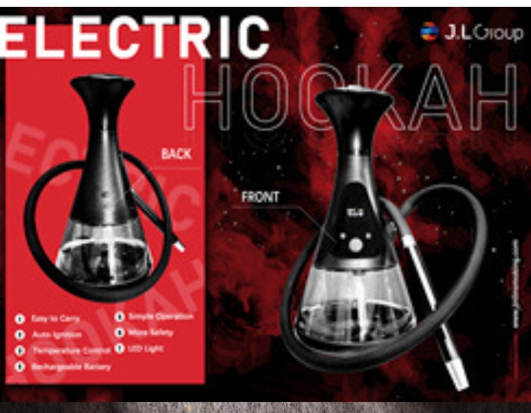 E Head Hookahs Ehead Hose Kit Mini Shisha Cartridge Refillable Ehookah Disposable Hookah LED display for fast heating hookah kettle E-Hookah Shisha