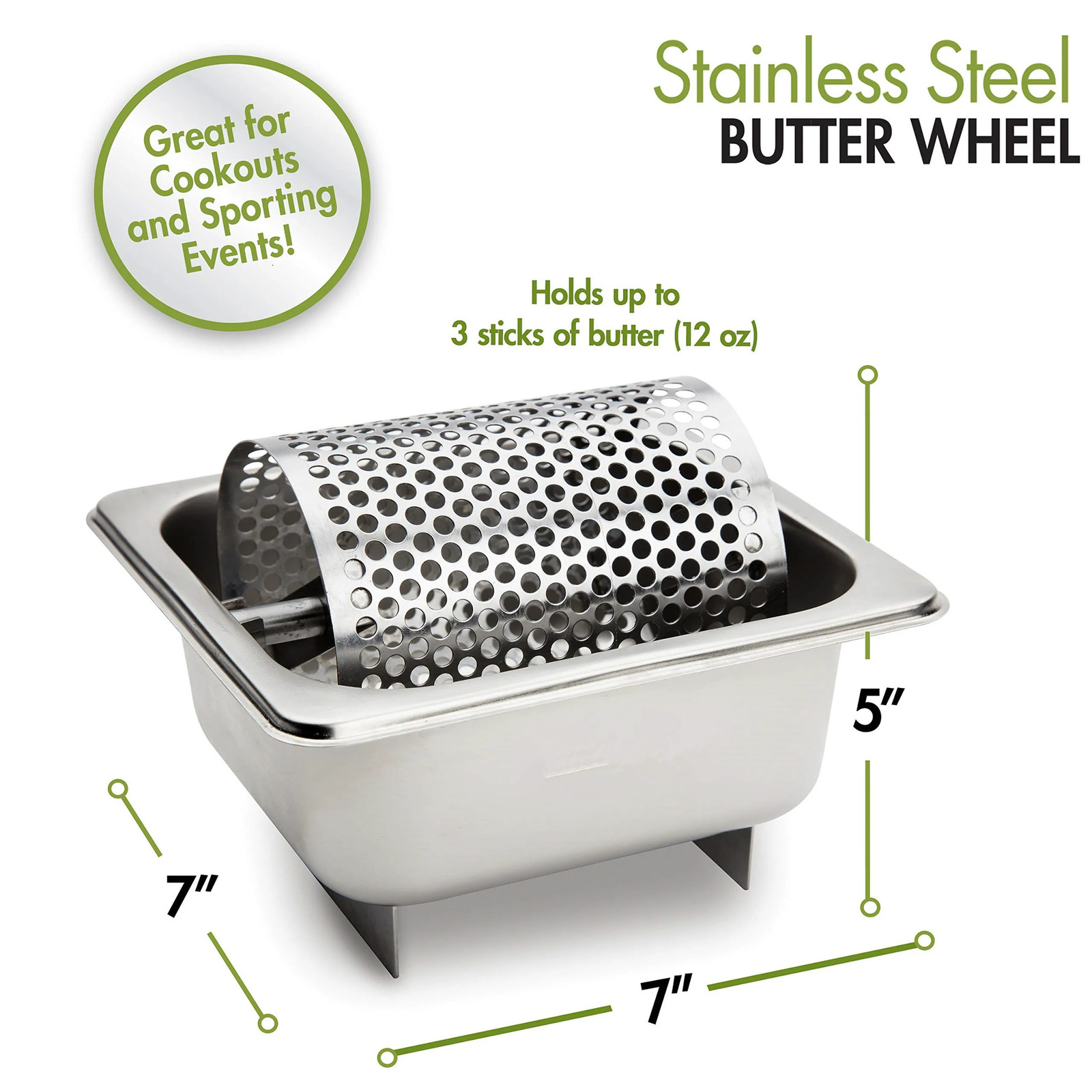 Candles Butter Wheel For Evenly Spread Stainless Steel Melted Dispenser Roller Kitchen Gadgets American Burger Tool 231204