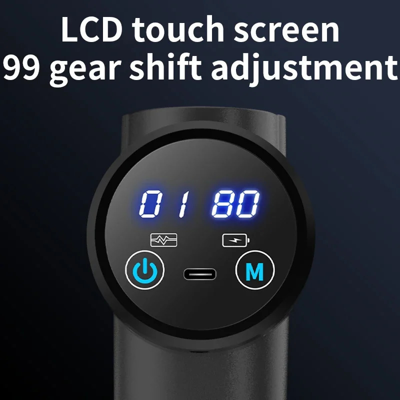 Full Body Massager 99 Speed Muscle Massager Gun Impact Massager Handheld Back Muscle Massager Gun Relieving Soreness with 8 Massage Heads 231204