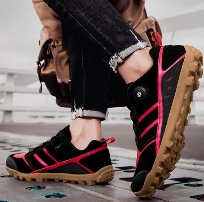 New Men's Large Size Hiking Shoes Outdoor Wear-resistant and Comfortable Travel Hiking Shoes Sports Cycling Men's Shoes