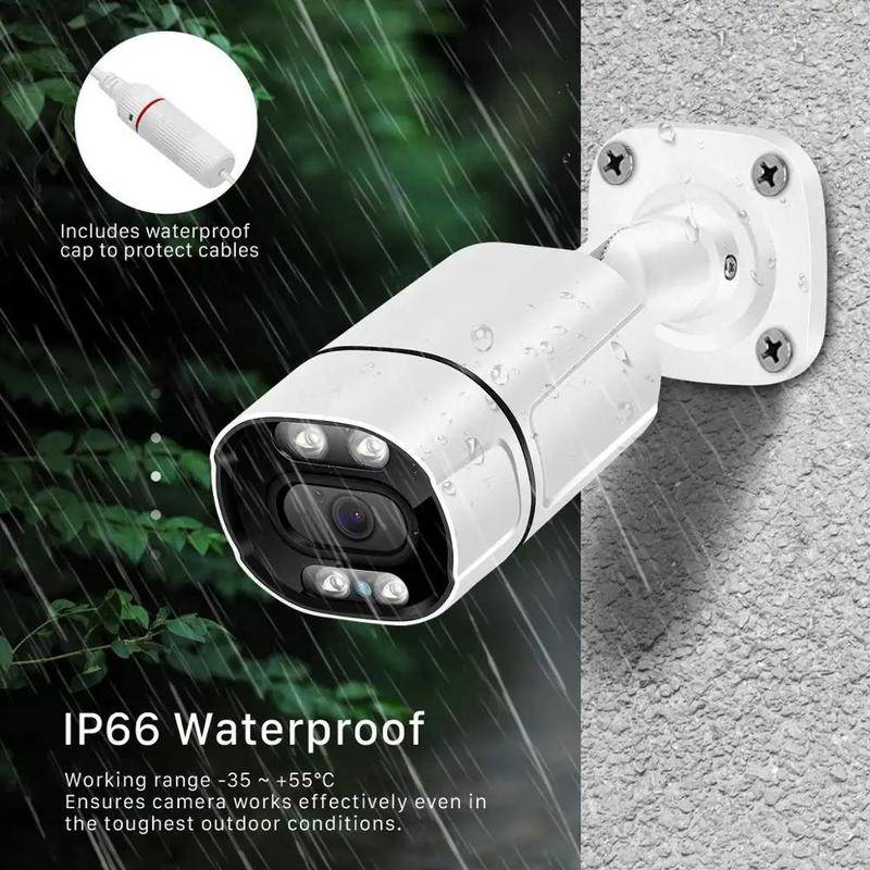 5MP 3MP 2MP 12V 48V POE IP Camera Outdoor AI Human Detect Audio HD Security CCTV Camera P2P Infrared Waterproof