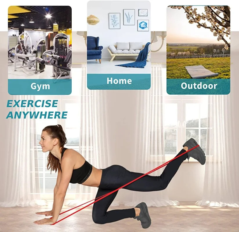 Yoga Stripes Resistance Band Set Pull Up Assistance Bands Stretch Heavy Workout Exercise for Physical Therapy Home Workouts 231104