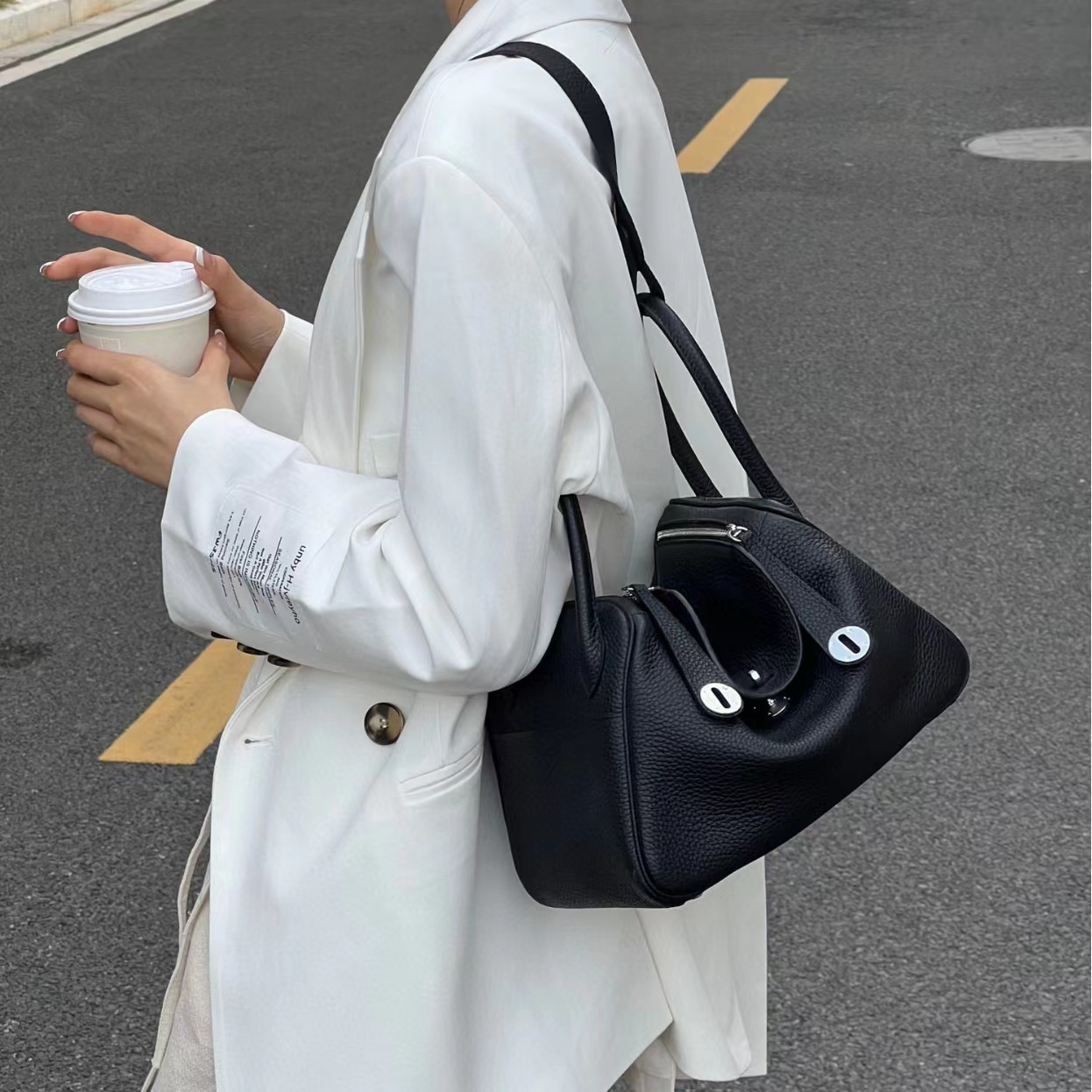 100% Genuine Leather Shoulder Bag Designer 26cm 30cm Soft Cow Skin Women Totes Dumpling Purses And Handbags Silver Hardware 2540
