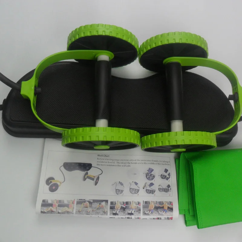 Ab Rollers Fitness Equipment Abdominal Exerciser Trainer Puller Roller Slimming Muscle Workout Tool Resistance Bands 231104