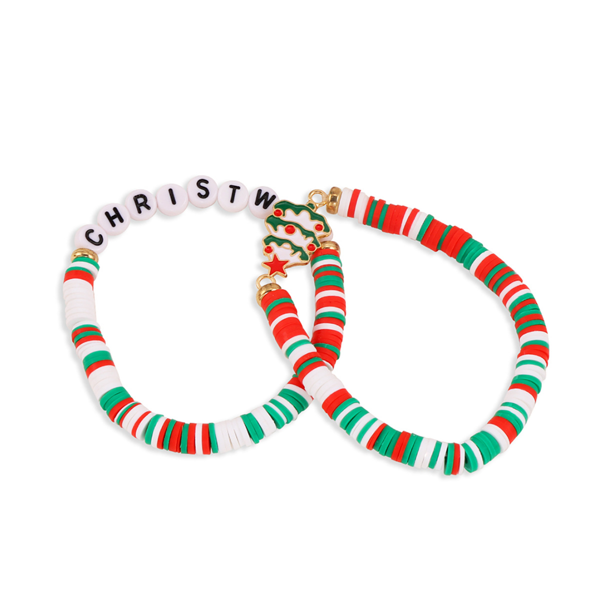 Heishi Clay Bead Bracelet Set Women Colorful Stackable Vinyl Disc Polymer Beaded Stretch Bracelets Preppy Bohemian Summer Beach Charm Jewelry for Chri