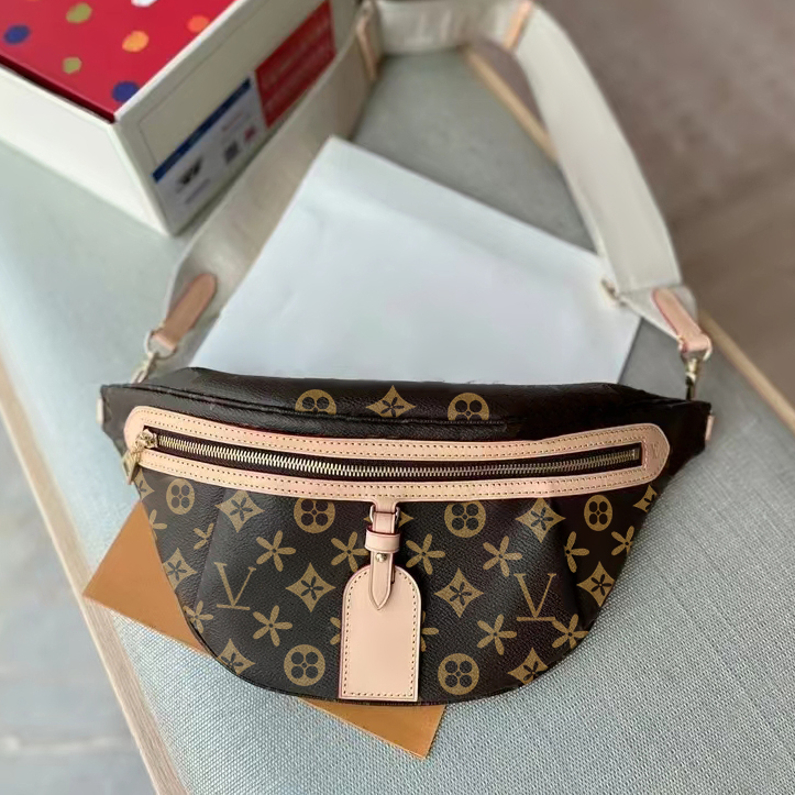 Luxury high rise bumbag Waist pink Bag M46784 Designer bag Womens Totes handbag travel Genuine Leather Waistpacks Fanny Pack mens Clutch Cross Body Shoulder Belt Bag