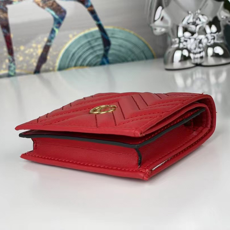 Designer wallet card holder red purse plaid style 5A pocket mens wallet coin purse short wallet classic credit card holder woman handbag high quality