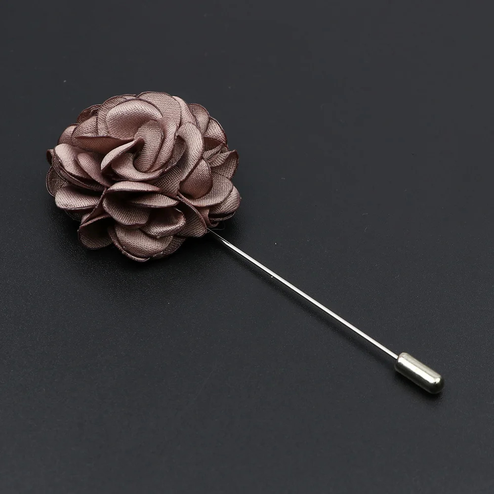 Pins Brooches Men's Handmade Brooches Floral Brooch Pin Suit Shirt Corsage Collar Lapel Pin Wedding Boutonniere Jewelry Clothes Accessory 231202