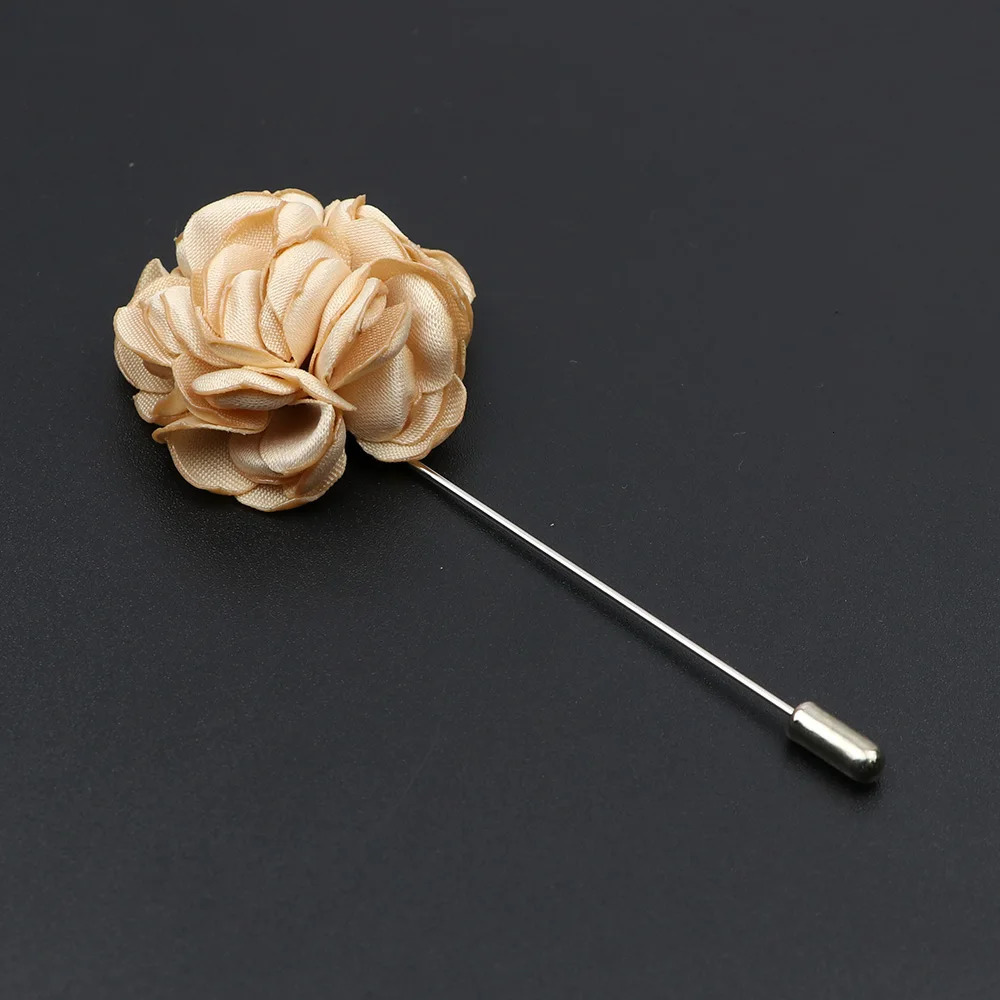 Pins Brooches Men's Handmade Brooches Floral Brooch Pin Suit Shirt Corsage Collar Lapel Pin Wedding Boutonniere Jewelry Clothes Accessory 231202