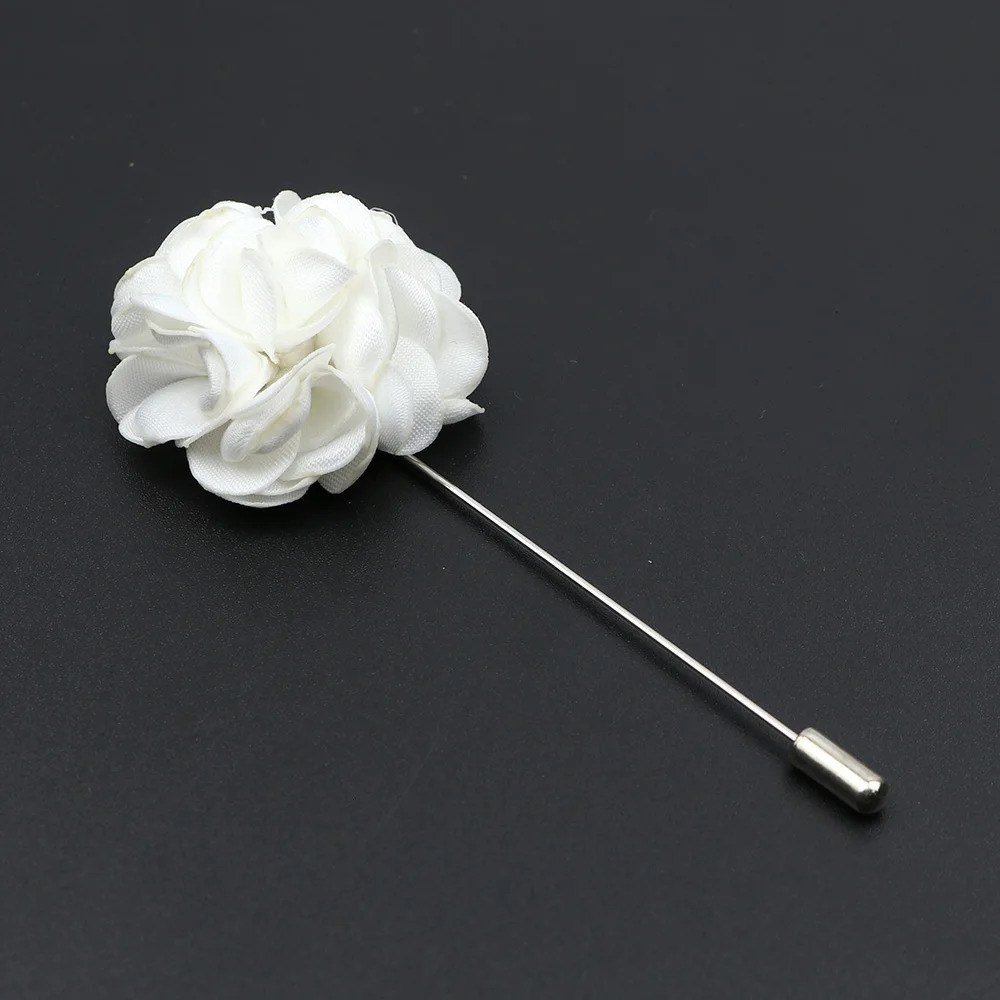 Pins Brooches Men's Handmade Brooches Floral Brooch Pin Suit Shirt Corsage Collar Lapel Pin Wedding Boutonniere Jewelry Clothes Accessory 231202