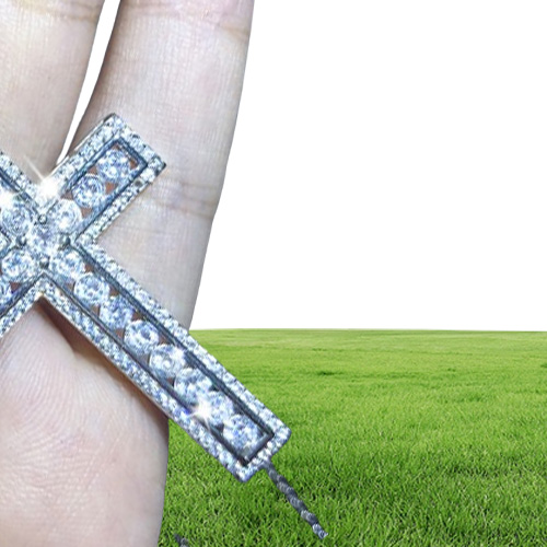 Pendant Multi Style 925 Sterling Silver Pave White CZ Diamond Iced Out Clavicle Necklaces Gift