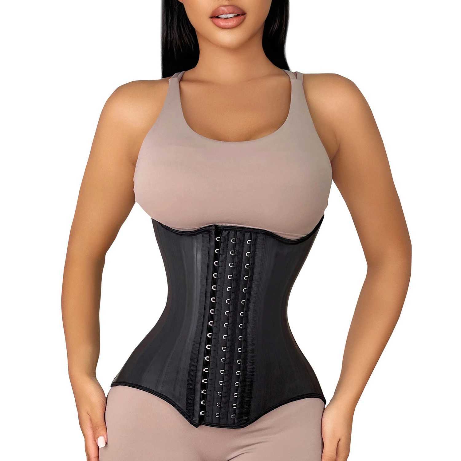 Waist Tummy Shaper Fajas Colombianas Latex Waist Trainer Body Shaper Shapewear Women Corset for Slimming Belly Sheath Modeling Strap 25 Steel BonesL23