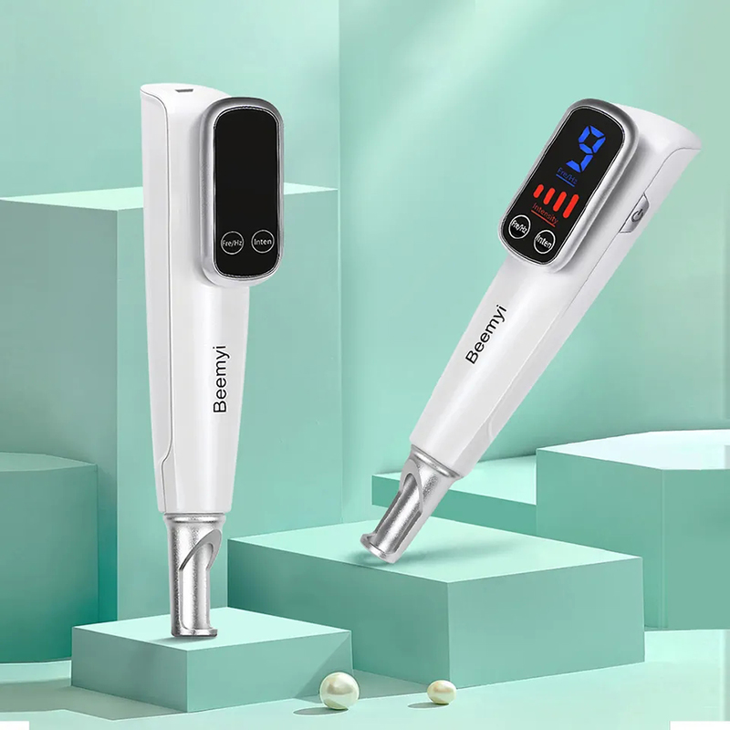 Portable Recharging Red Blue Light Plasma Laser Pen Tattoo Removal Blackhead Scar Treatment Skin Mole Freckle Dark Spot Remover Picosecond Pen Skin Be