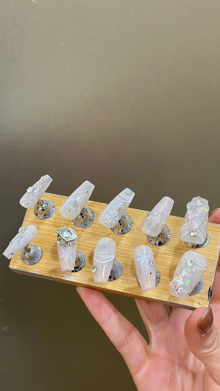 False Nails Christmas Easter Spring Festival Sexy Girl white nail tips false nails press on 231204