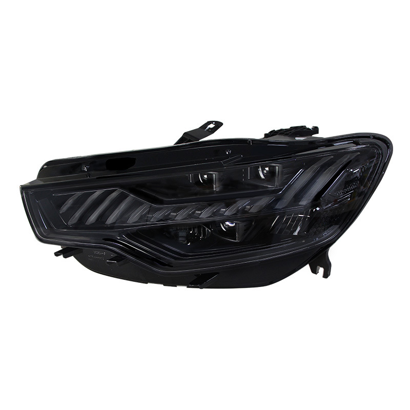 LED Matrix Headlights For Audi A6L Headlight Assembly A7 Startup Blue DRL Head Light Streamer Turn Signal Lights