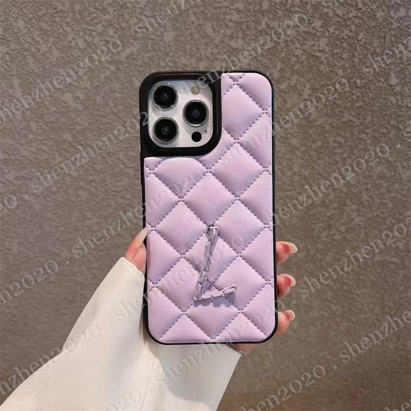 With Letters Logo Phone Cases Women's Phone Case Gift for ip 15 14 13 12 11 pro max