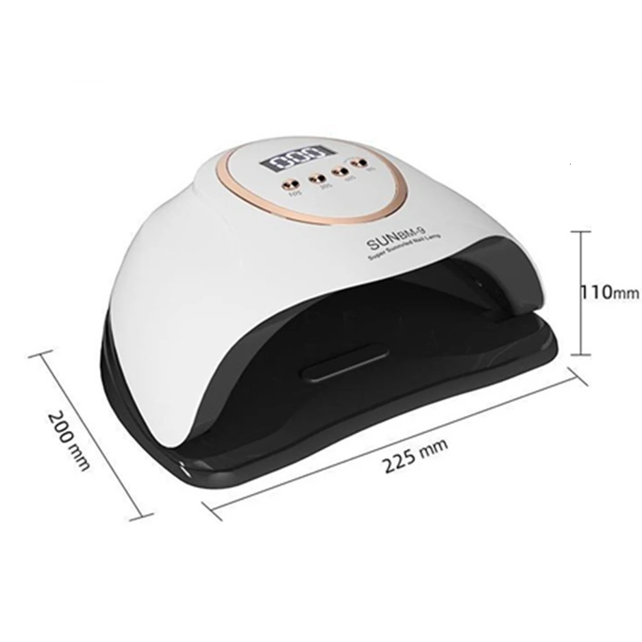 Nail Dryers Max UV LED Lamp For Dryer Manicure Drying 66LEDS Gel Varnish With LCD Display Salon 231204