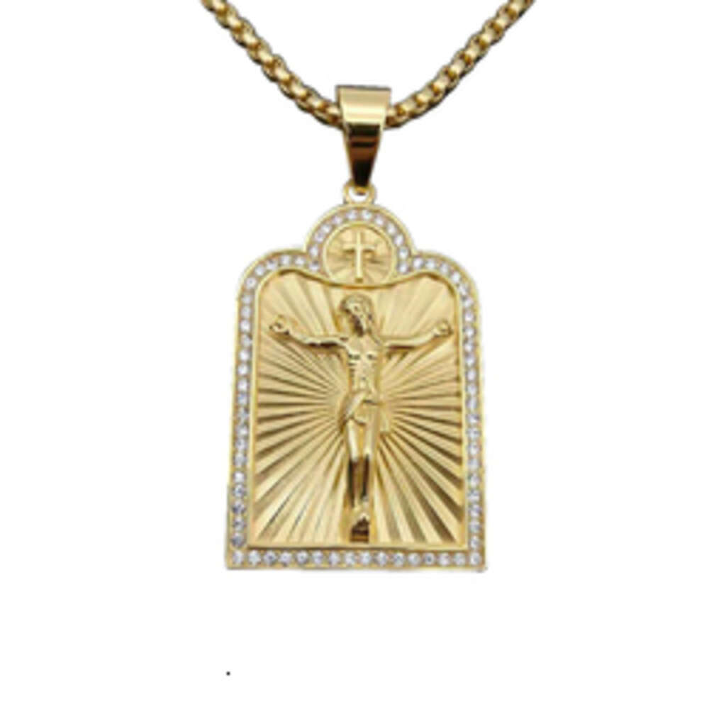 Firstmadam 14K Pure 5D Hard Gold Classic Charms Pendant Jewelry