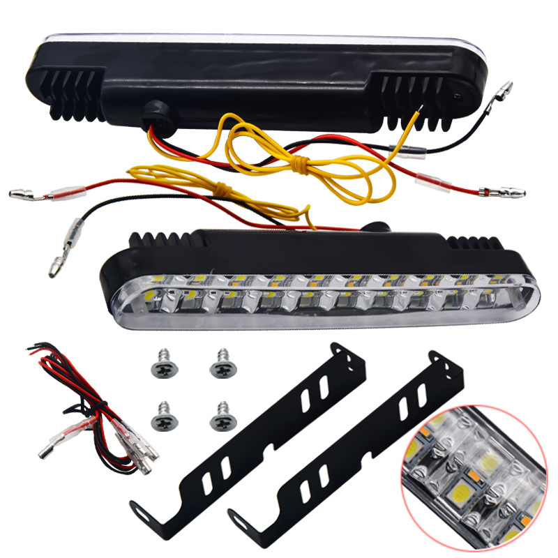 30pcs LED Car Daytime Running Light Waterproof DRL Daylight Head Fog Lamp Turn Single Lights Auto 12V for Trailer SUV Truck