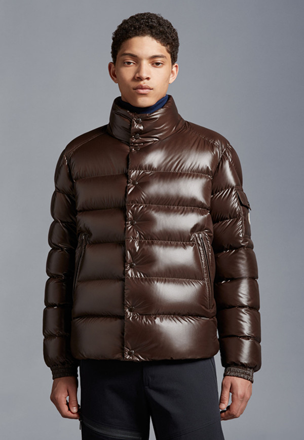 2023 Autumn Winter Men's White Duck Down Parkas Jackets Zipper Striped Stand Collar Man's Slim Short Coats MKM028
