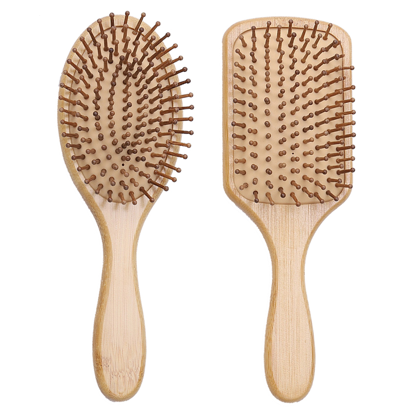 NEW Wooden Bamboo Hair Comb Healthy Paddle Brush Hair Massage Brush Hairbrush Comb Scalp Hair Care Combs Styler Styling Tools