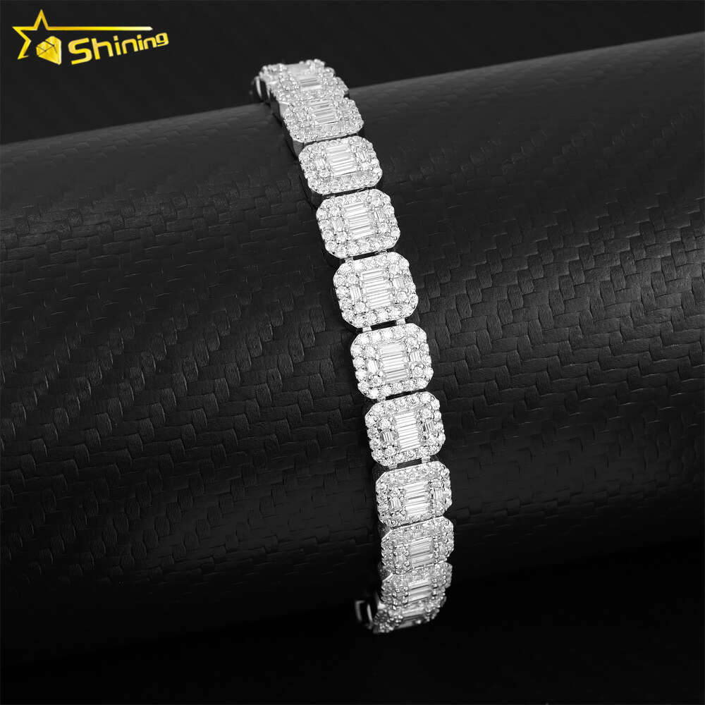 bracelet necklace mossanite Iced Out Hip Hop Jewelry14k Real Gold Plate S Sterling GRA Certificated VVS Lab Diamond Cuban Link Bracelet