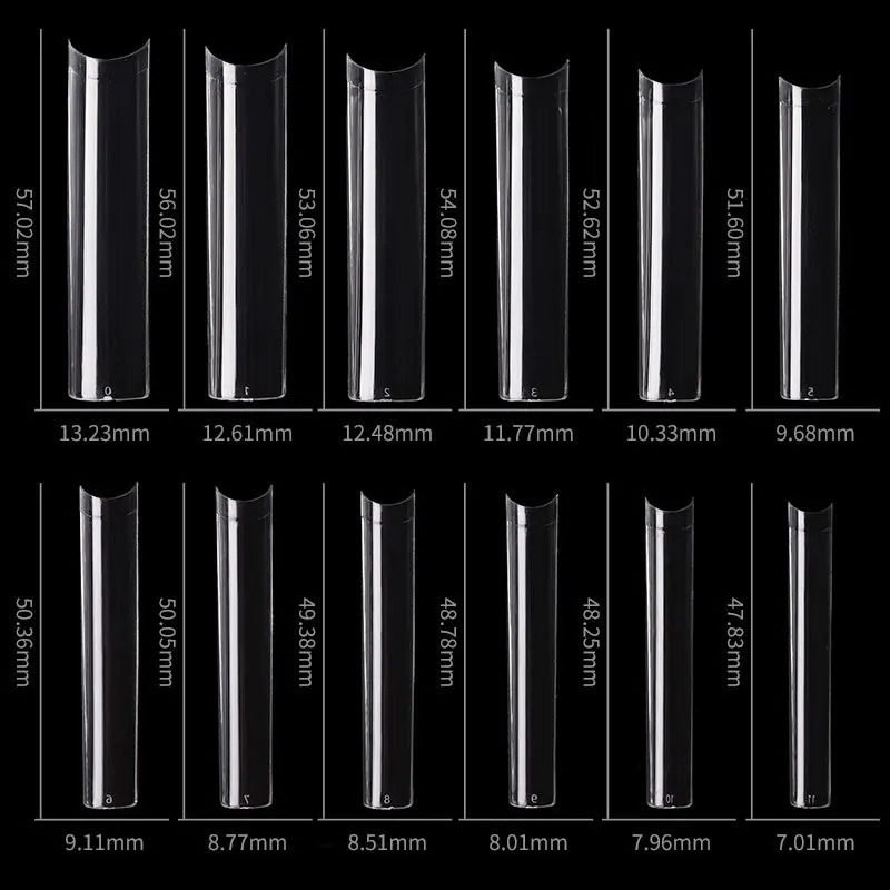 False Nails 3XL Long Coffin No C Curve Square Nail Tips Straight French Art Half Cover Pack of 120pcs 231204
