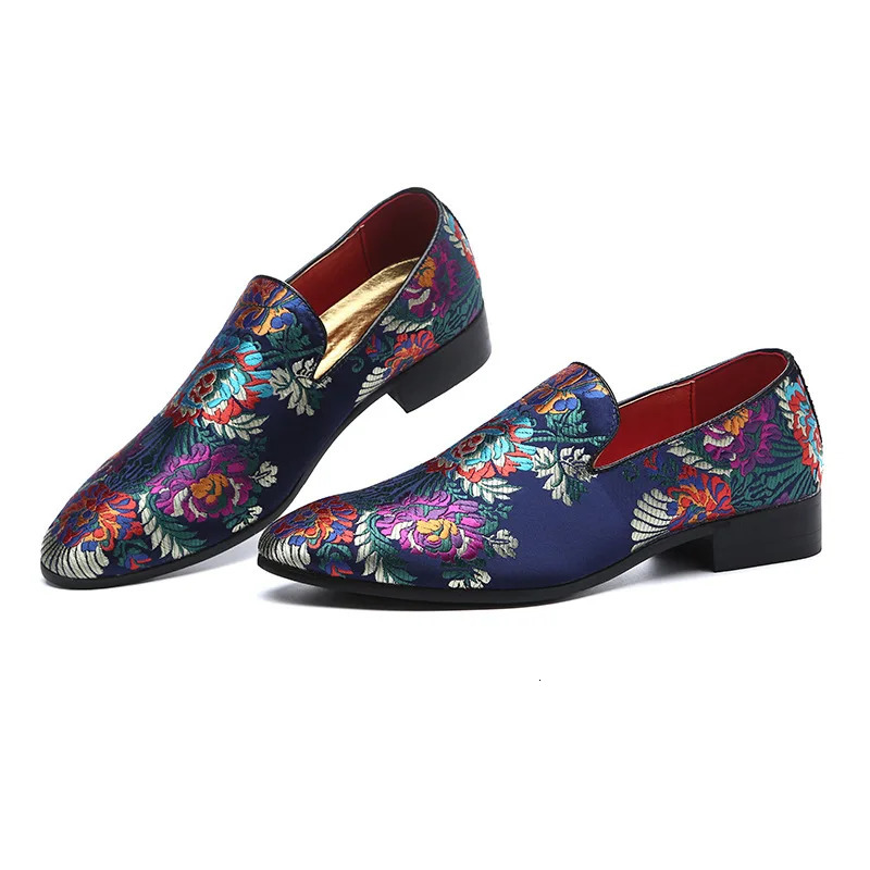 Dress Men's Casual Shoes Mens Comfortable Driving Loafers Light Moccasins Men Retro Embroidery Party Wedding Flats EUR Sizes New 38-48 231204