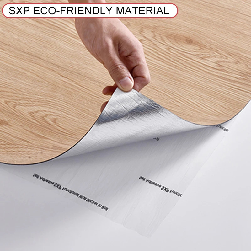 Wall Decor 60CM Thicken Wood Grain Floor Stickers Kitchen Non-slip Bathroom Waterproof Floor Ground Wear-Resistant Living Room SXP Stickers 231204