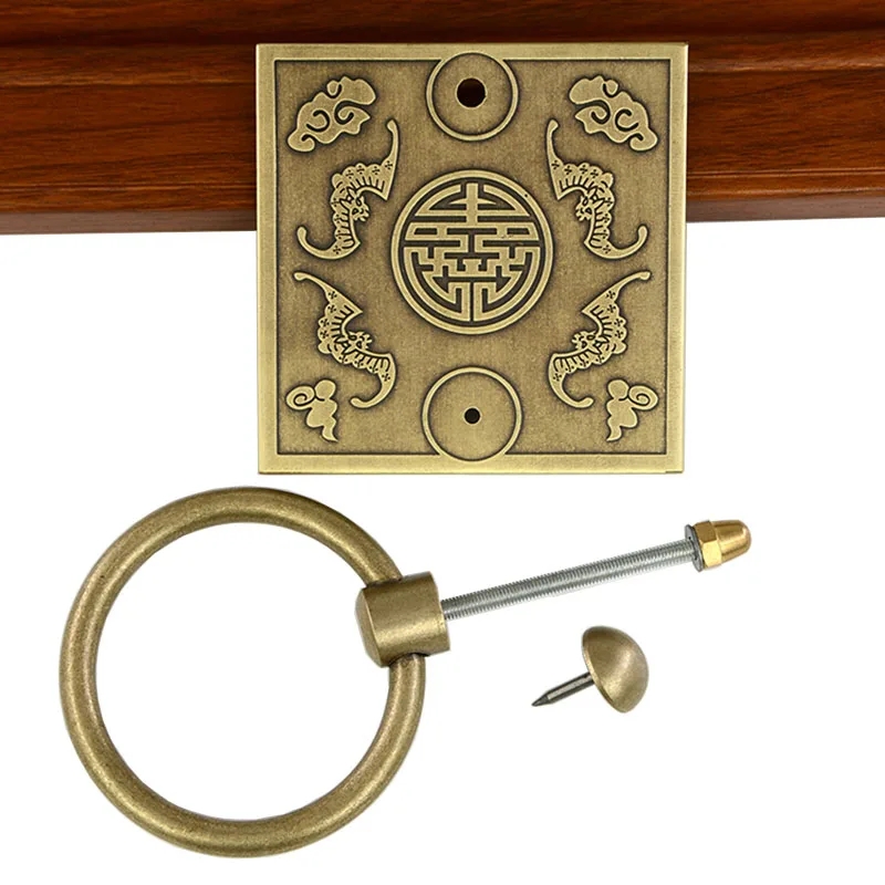 Antique Carved designs drawer knob furniture door handle hardware wardrobe cabinet shoe round cone pull