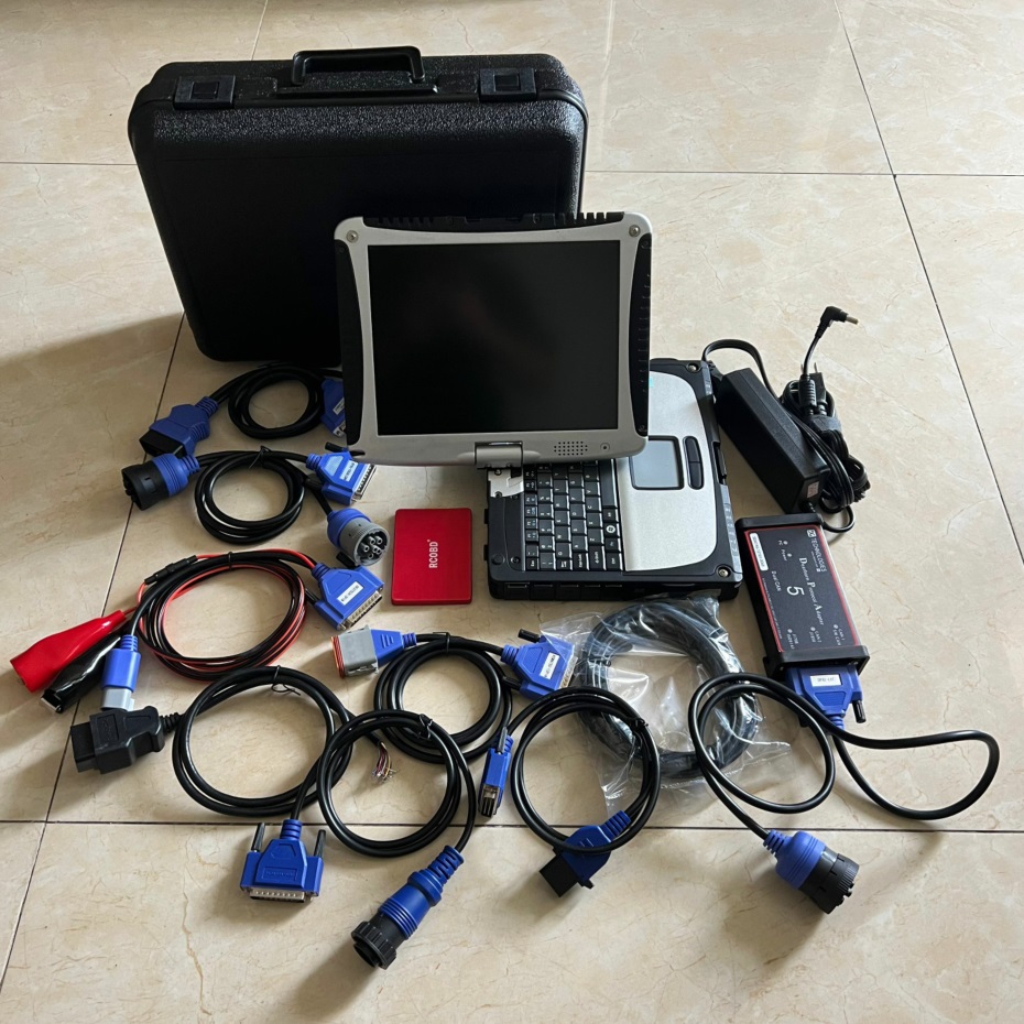 Dpa5 Heavy Duty Truck Diagnostic Scan Tool Full System Professional Laptop CF19 I5 4G OBD CABLES 24V