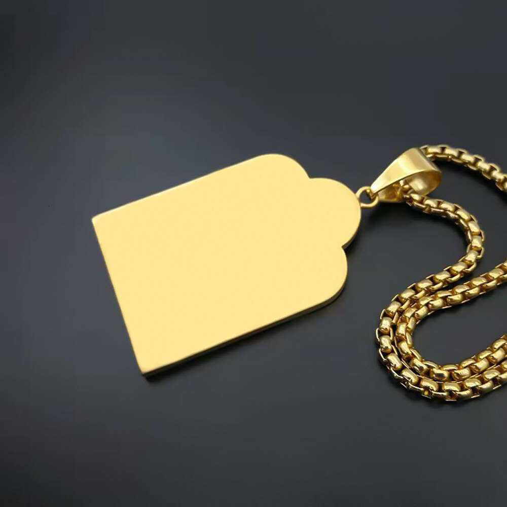 Firstmadam 14K Pure 5D Hard Gold Classic Charms Pendant Jewelry