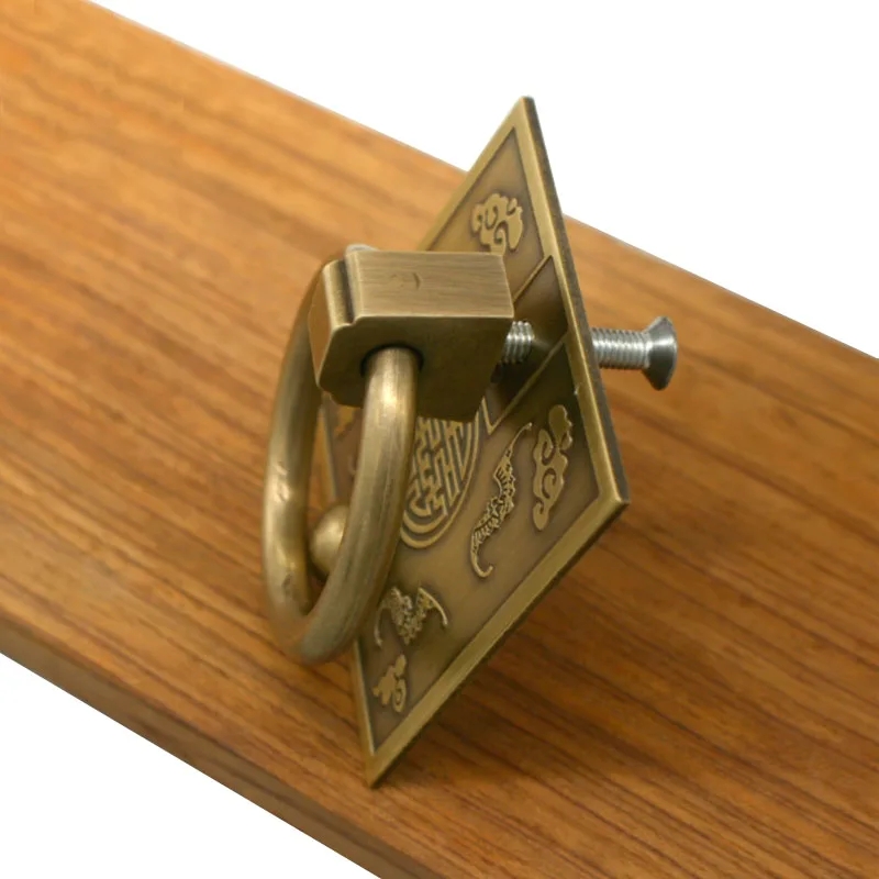 Antique Carved designs drawer knob furniture door handle hardware wardrobe cabinet shoe round cone pull