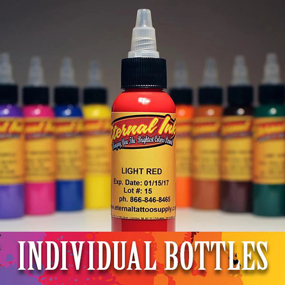 Tattoo Machine 30ml Bottle 14 25 Colors Professional Ink Set For Body Art Natural Plant Permanent Pigment Paint 231205