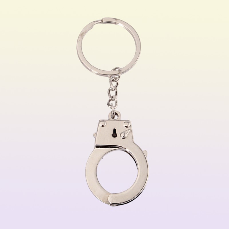 Simulation handcuffs metal keychain car key bottle opener men and women keychain