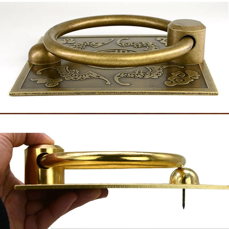 Antique Carved designs drawer knob furniture door handle hardware wardrobe cabinet shoe round cone pull