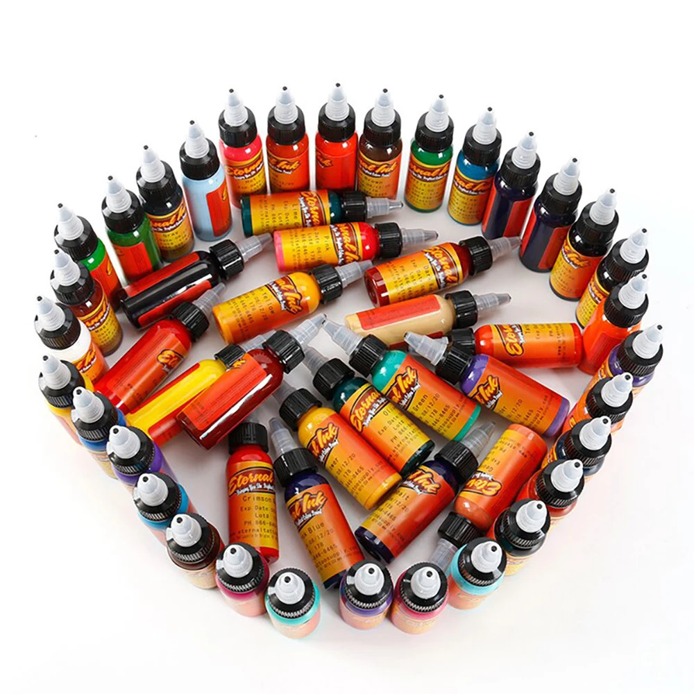 Tattoo Machine 30ml Bottle 14 25 Colors Professional Ink Set For Body Art Natural Plant Permanent Pigment Paint 231205