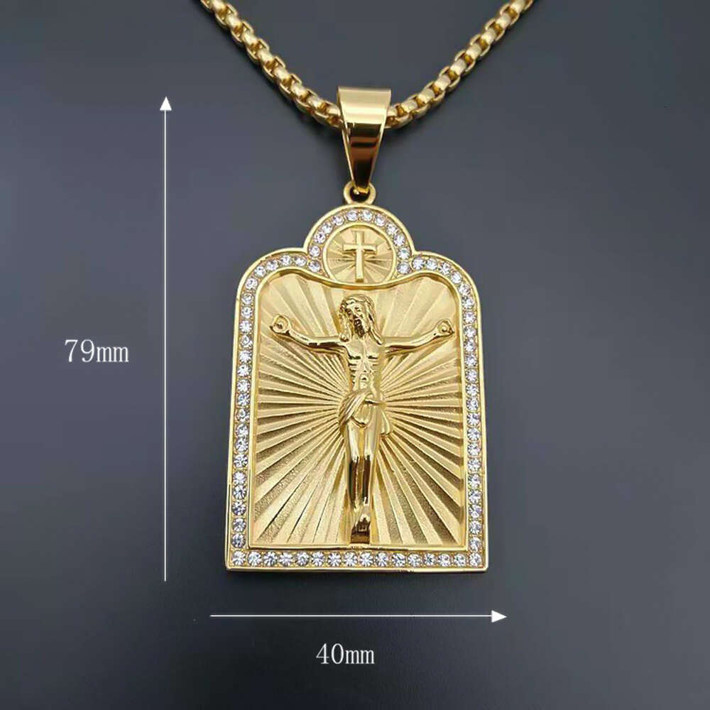 Firstmadam 14K Pure 5D Hard Gold Classic Charms Pendant Jewelry