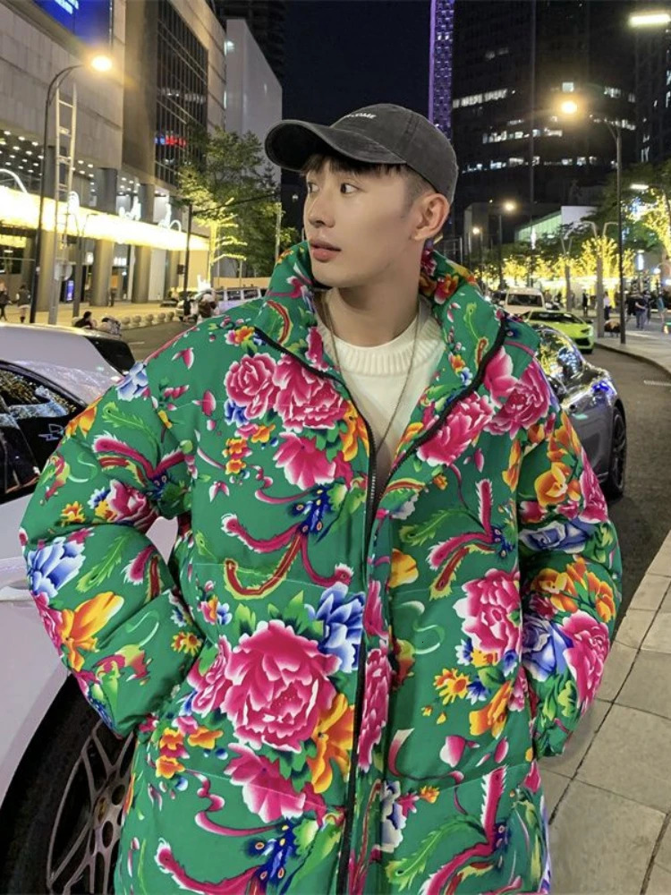 Women's Jackets Parkas Quilted Coats Winter Jacket Women Outerwear Flower Cotton padded Demi season Thickened Clothing Outfits 231205