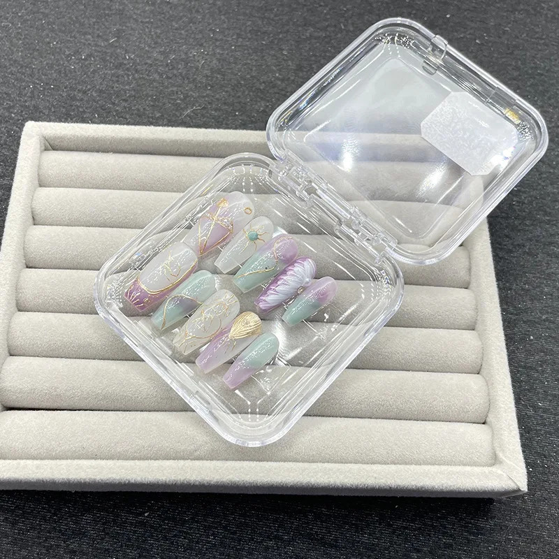 False Nails Emmabeauty Handmade Press On Zodiac Series Sagittarius Medium Long Whitening Temperament Gentle WindNoEM24494 231204