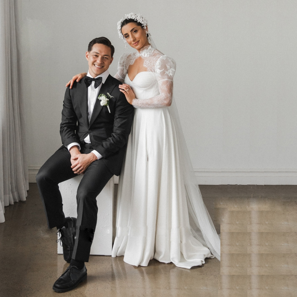 High Slit A Line Wedding Dresses for Women Lace Jacket Sweetheart Bridal Gown Pleat Satin Garden Vestidos De Novia