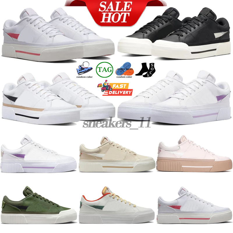 Back To School Court Legacy Lift Casual Shoes Student Sneakers Series Low Top Classic All Match Leisure Sports Men And Women Small White Trainers
