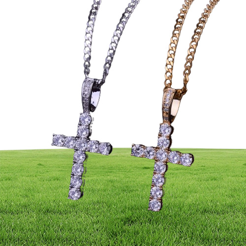 Men/Women Hip hop Jewelry Zircon Necklace Pendant Necklace Charm Bling With 4mm Tennis Chain For Gift drop shipping